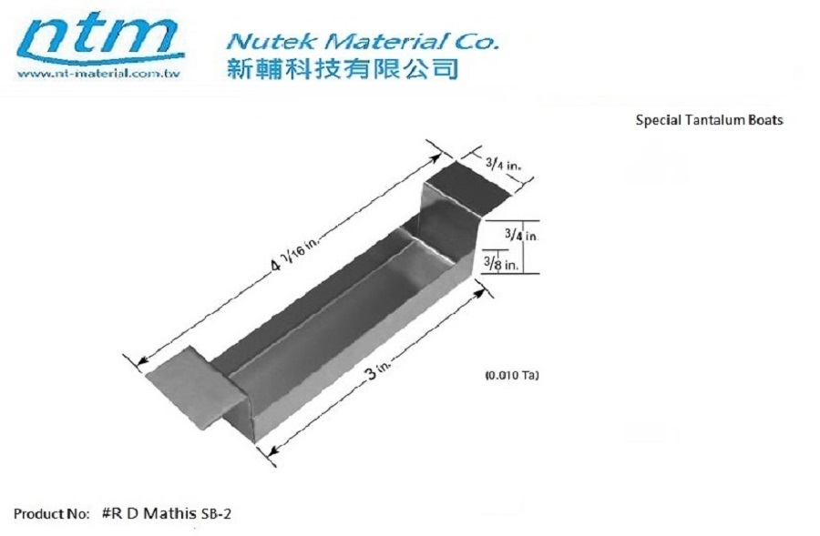 Special Tantalum Boats-Sb-2